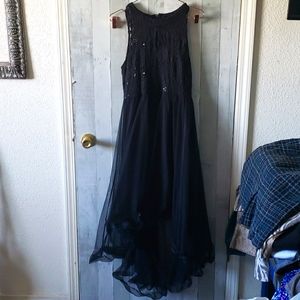 black formal dress petite XL